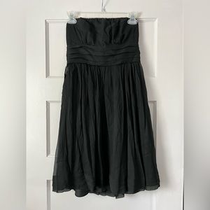 Bridesmaids dress, black, size 4 petite, J. CREW